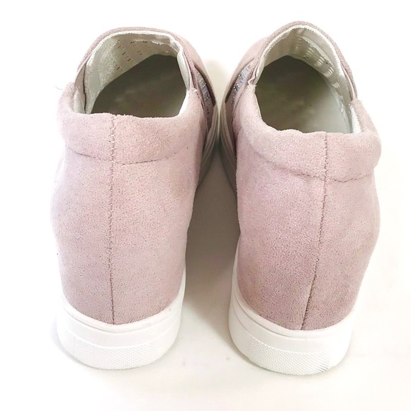 Women's Hidden Wedge Slip On Sneaker Shoes w/Rhinestones.  EU Sz 40 US Sz 9 NWOT - Picture 4 of 16